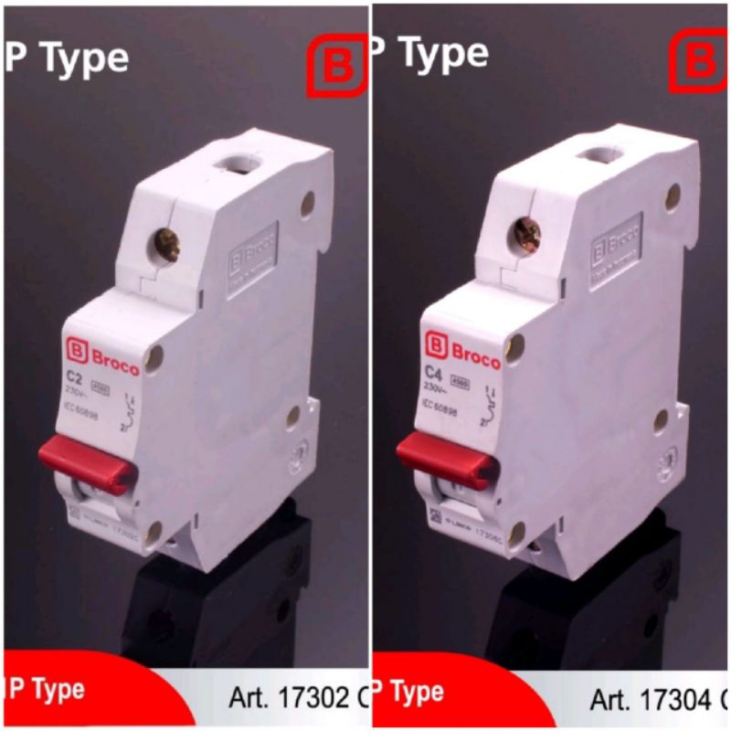 Broco MCB 2A & 4A (A = Ampere)