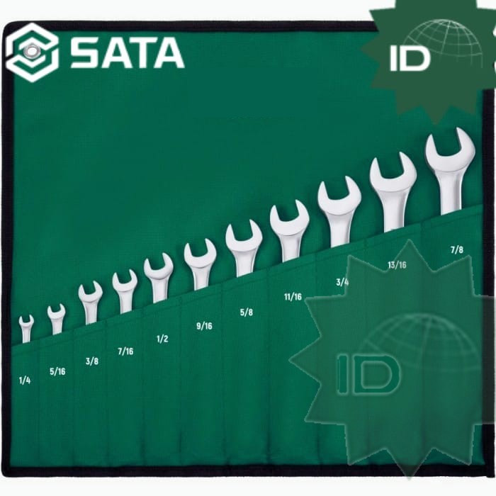 Kunci Ring Pas INCH Set 11 Pcs 09021 SAE Combination Wrench set SATA