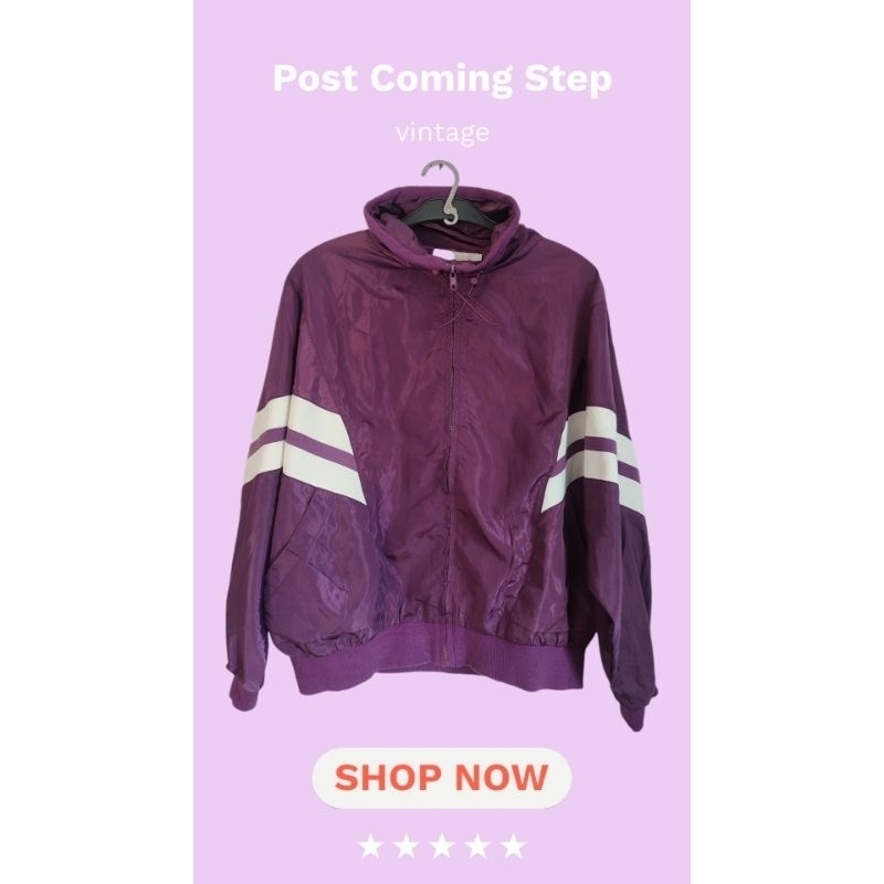 jaket vintage parasut second