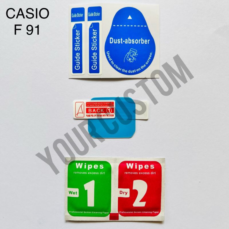 Casio F 91 antigores / pelindung film / pelindung layar