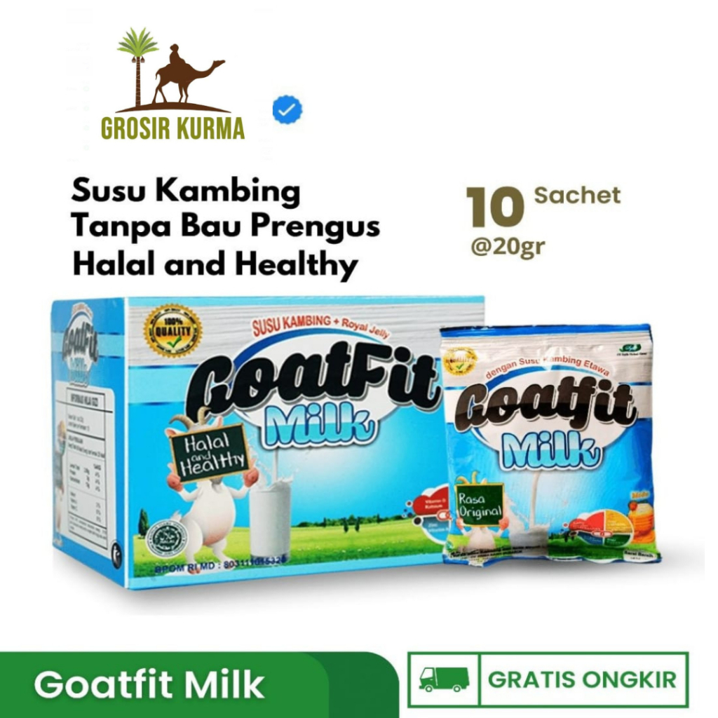 

GoatFit Milk - Susu Kambing Etawa Goat Fit Putih Original 10 Sachet