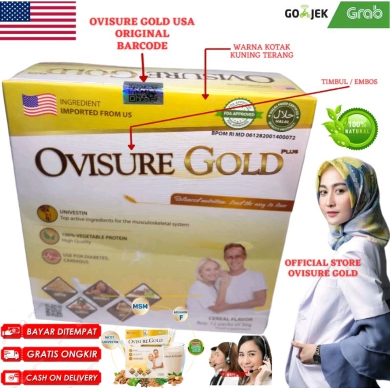 

PROMO CUCI GUDANG! SUSU OVISURE GOLD Susu Untuk Kesehatan Sendi. isi 12 pack 30gr. Paling Murah