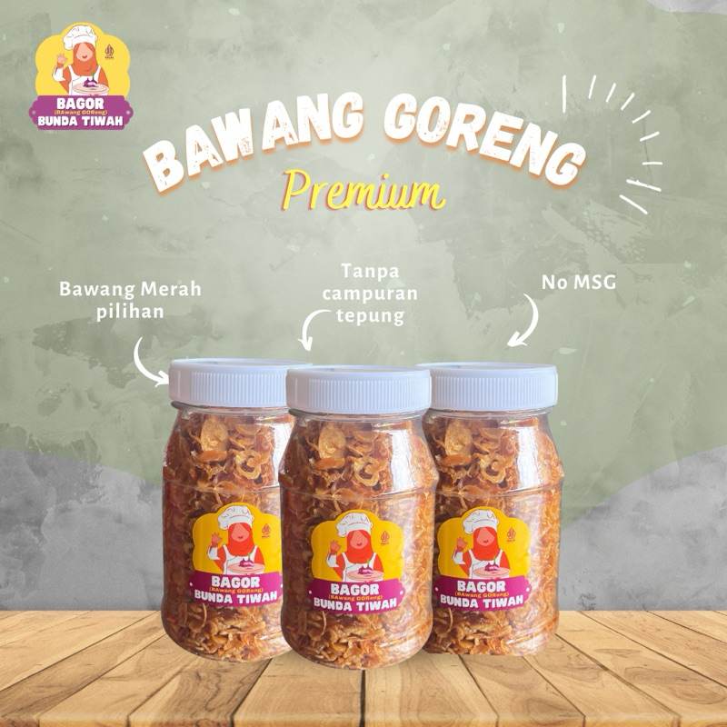 

BUNDLING BAWANG GORENG PREMIUM BUNDA TIWAH isi 3 botol