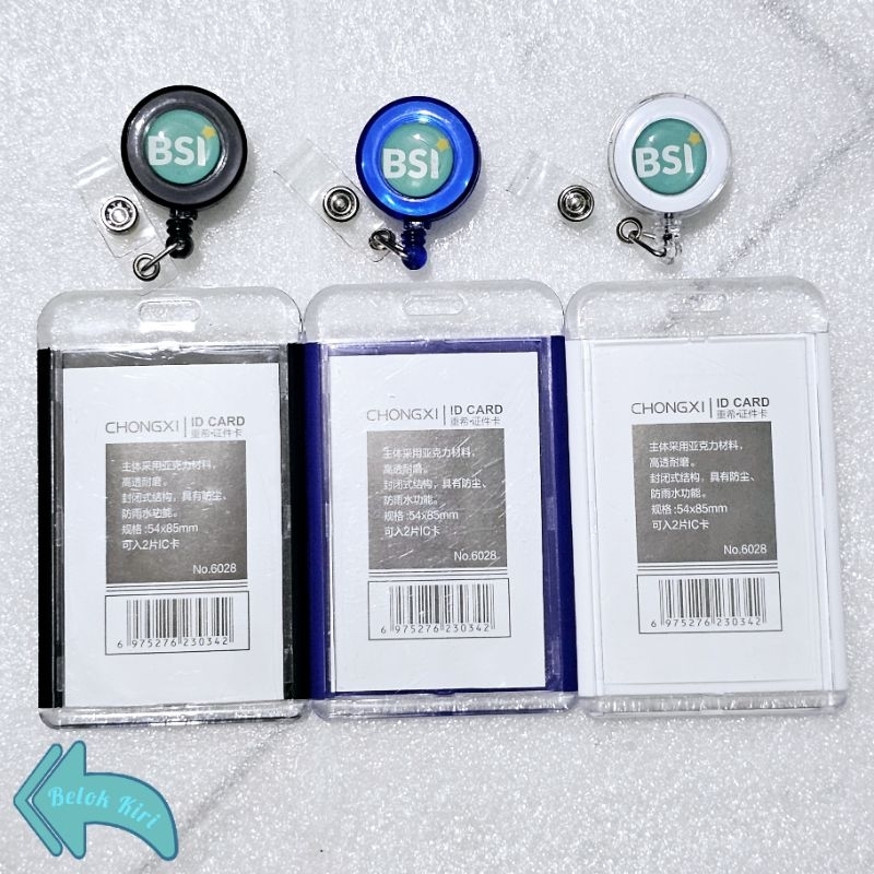 

Tempat Kartu Id Card Akrilik CHQ + Yoyo Logo BSI