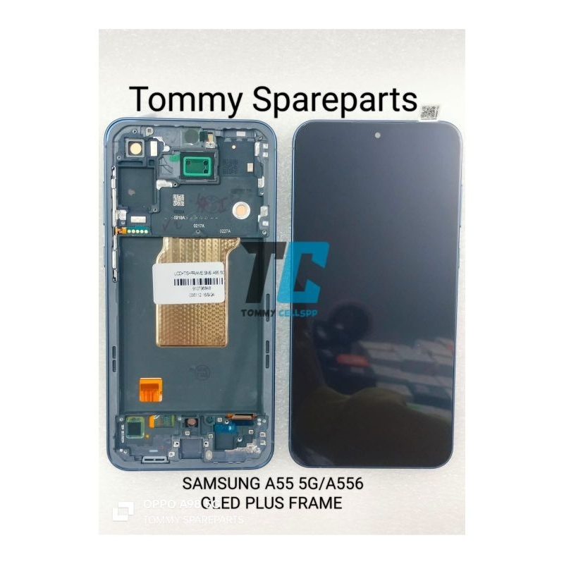 LCD TOUCHSCREEN PLUS FRAME SAMSUNG GALAXY A55 5G A556E 6.6 INCHI OLED FINGERPRINT FUNGSI