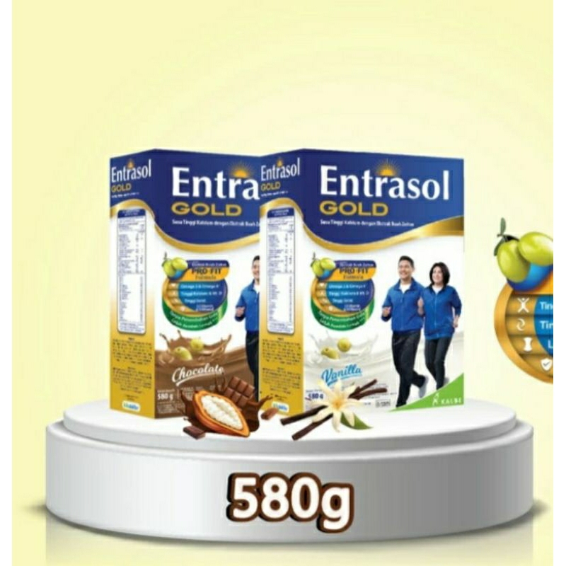 

Entrasol Gold Susu Dewasa Vanila Cokelat Coklat 580 gr