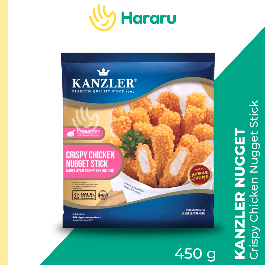 

Kanzler Crispy Chicken Nugget Stick Ayam 450 Gram