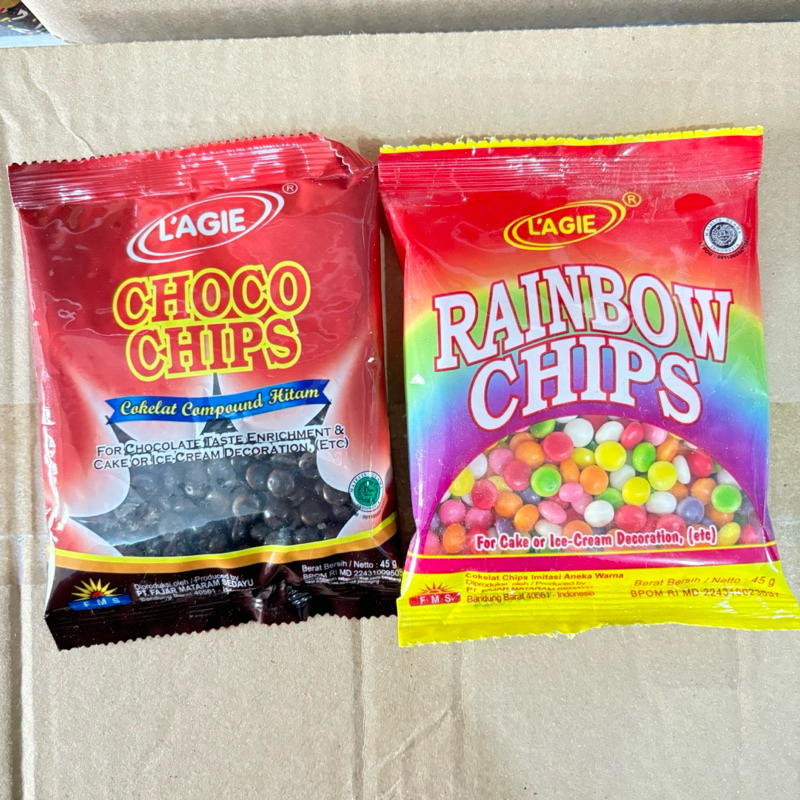 

Choco Chips ||Rainbow Chips 45G||Dekorasi kue||Toping Kue ||Toping Es