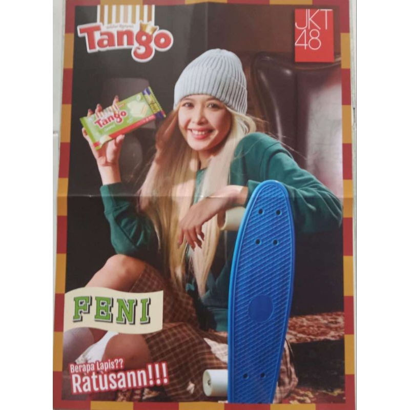 POSTER JKT48×TANGO WAFLE, POSTER  FENI  100% ORIGINAL (MASIH TERSEGEL)
