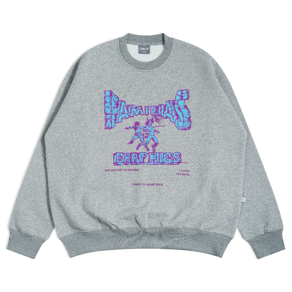 Familias - Misty Grey Crewneck - Lossy