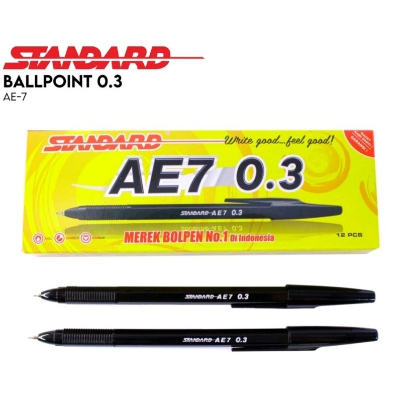 

PULPEN PEN PENA BALLPOINT STANDARD AE7 0.3 MM