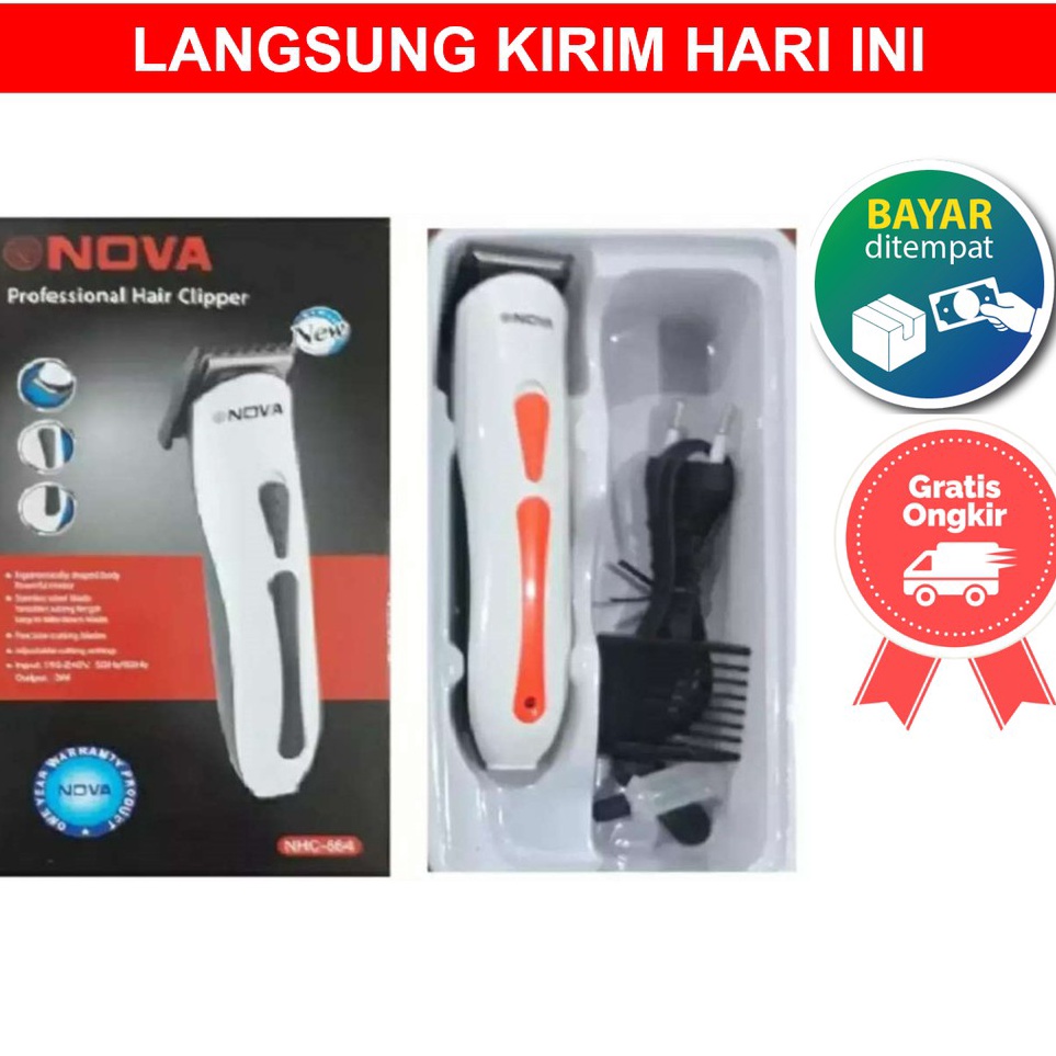 Best Feedback  Alat Mesin Potong Pangkas Cukur Rambut Bayi Baby Anak Nova NHC 664 NHC664 NHC664 Char