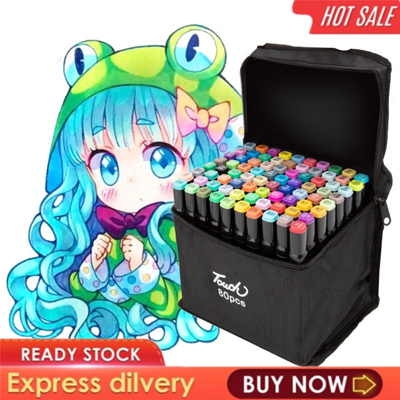 

Marker Pen Set Touch Five Markers Dual Tip Color Alcohol Marker Set Colored Pens , Touchfive Touch five Markers - Colored Pens for Art Drawing Pens/Touch Marker 12 pcs/24 pcs/36 pccs/ 48 pcs /60 pcs /80 pcs