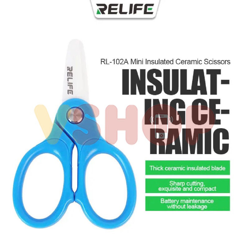 

CERAMIC SCISSORS - GUNTING KERAMIK PEMOTONG KABEL FLEXIBEL BATERAI RELIFE RL-102A MINI