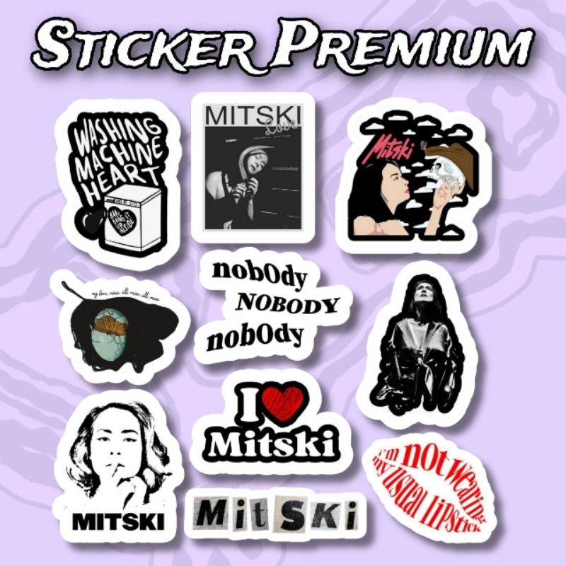 

Sticker Mitski Pack isi 10 pcs vinyl waterproof