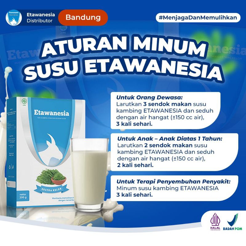

Susu Kambing Etawanesia - Susu Kambing Etawa Biru - Susu Kambing Etawa- Atasi Nyeri Sendi, Nyeri Punggung, Sesak Nafas, Masih Banyak Lagi Manfaat Lainya