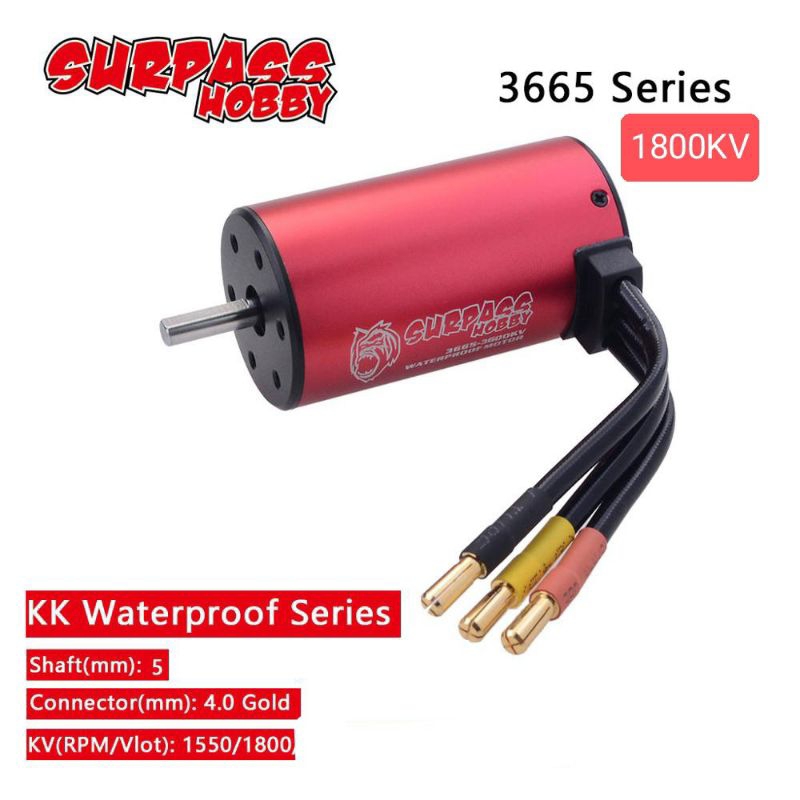 Motor Brushless Waterproof 3650 3660 3665 Part RC Boat Airplane Car HSP Wltoys 2S 3S