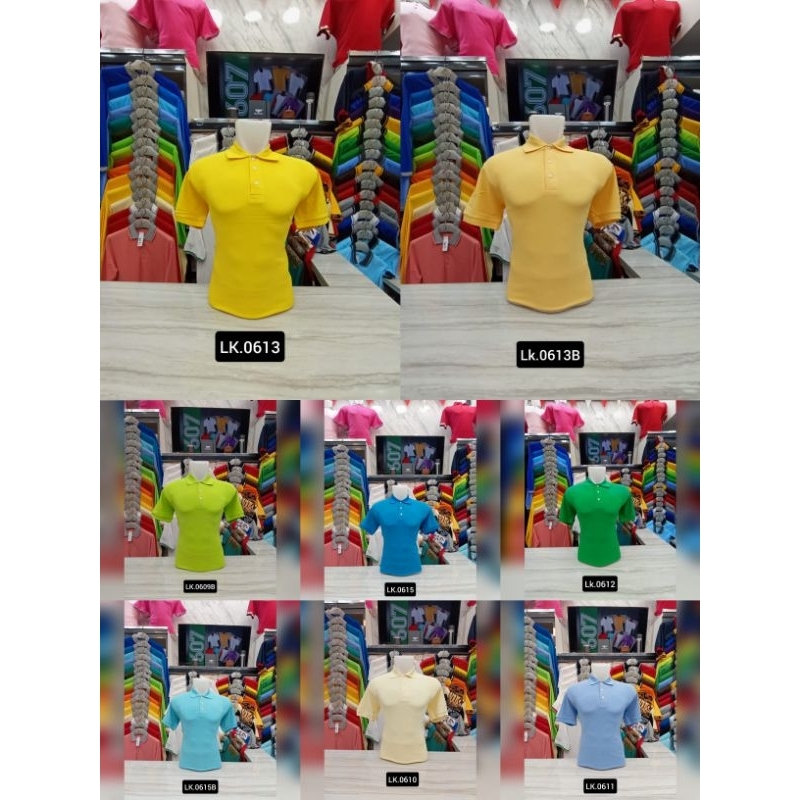 Kaos kerah polo polos premium pendek by 607 pratama