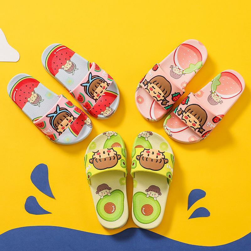 Sandal Anak Perempuan Selop Jelly Import CHIBI BUAH - Sandal Selop Perempuan Kekinian 1931-8