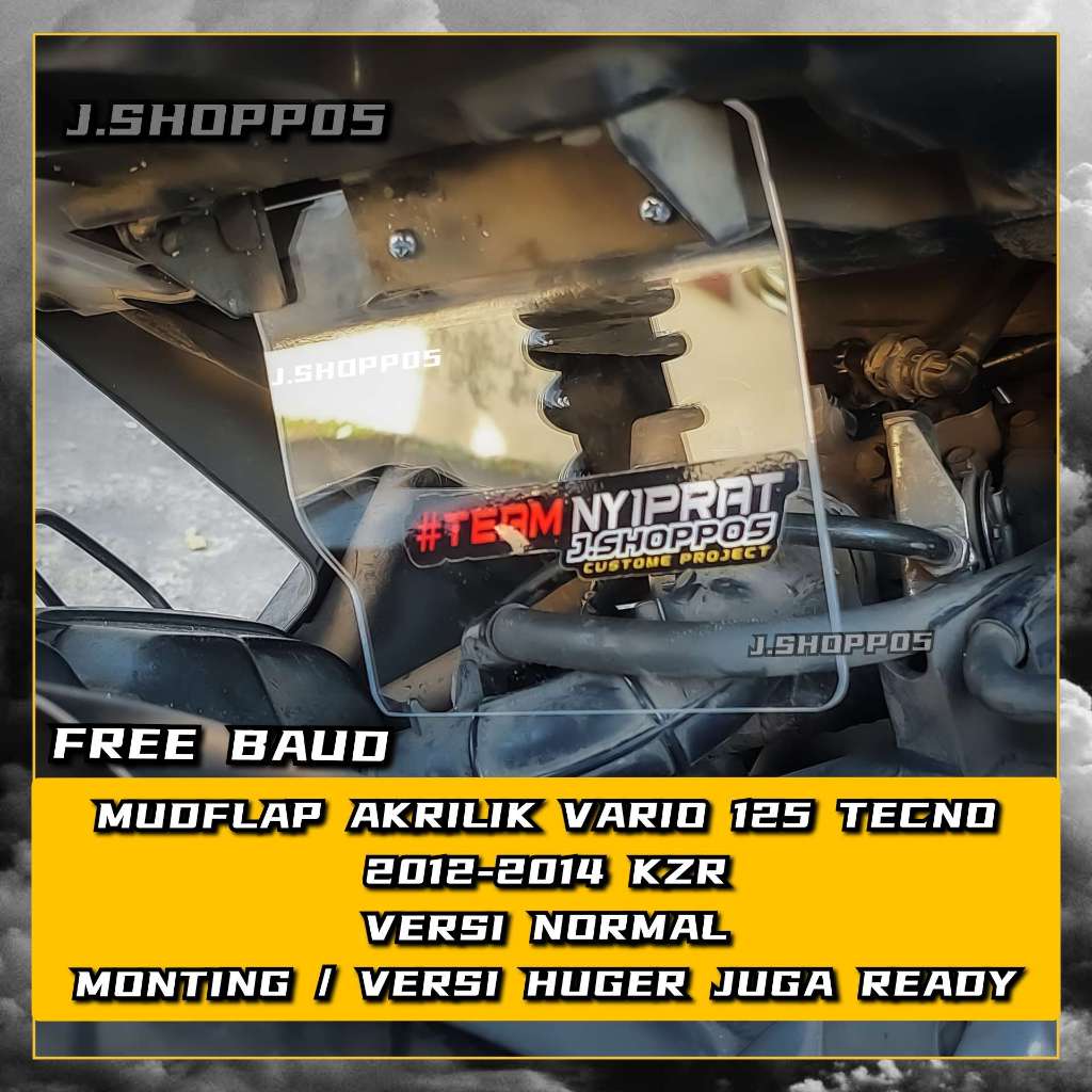 MUDFLAP AKRILIK VARIO VERSI STANDART VERSI MONTING VERSI PAKAI HUGER