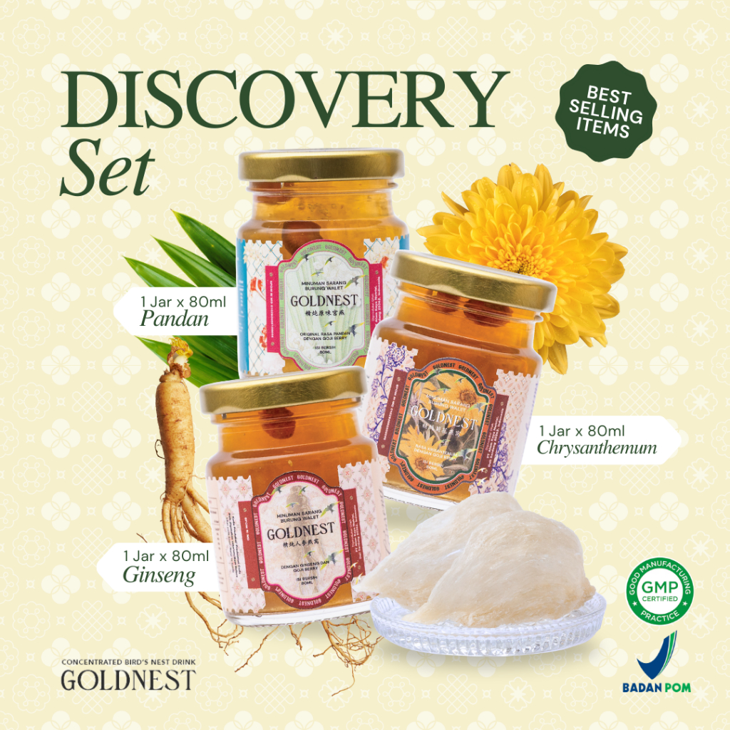 

BIRDNEST 100% ASLI, Discovery Set, Minuman Sarang Burung Walet dengan Goji Berry