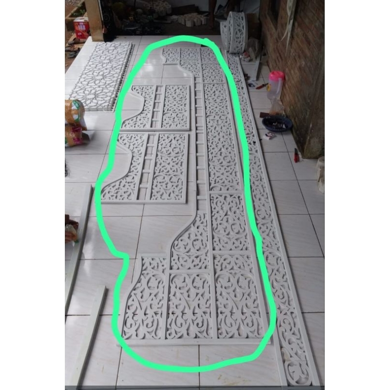 TERBARU lisplang dekorasi ukiran spon karet