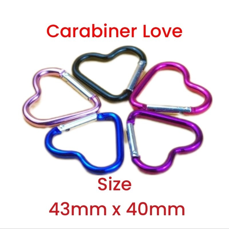 Carabiner ♥️ love gantungan kunci accesories