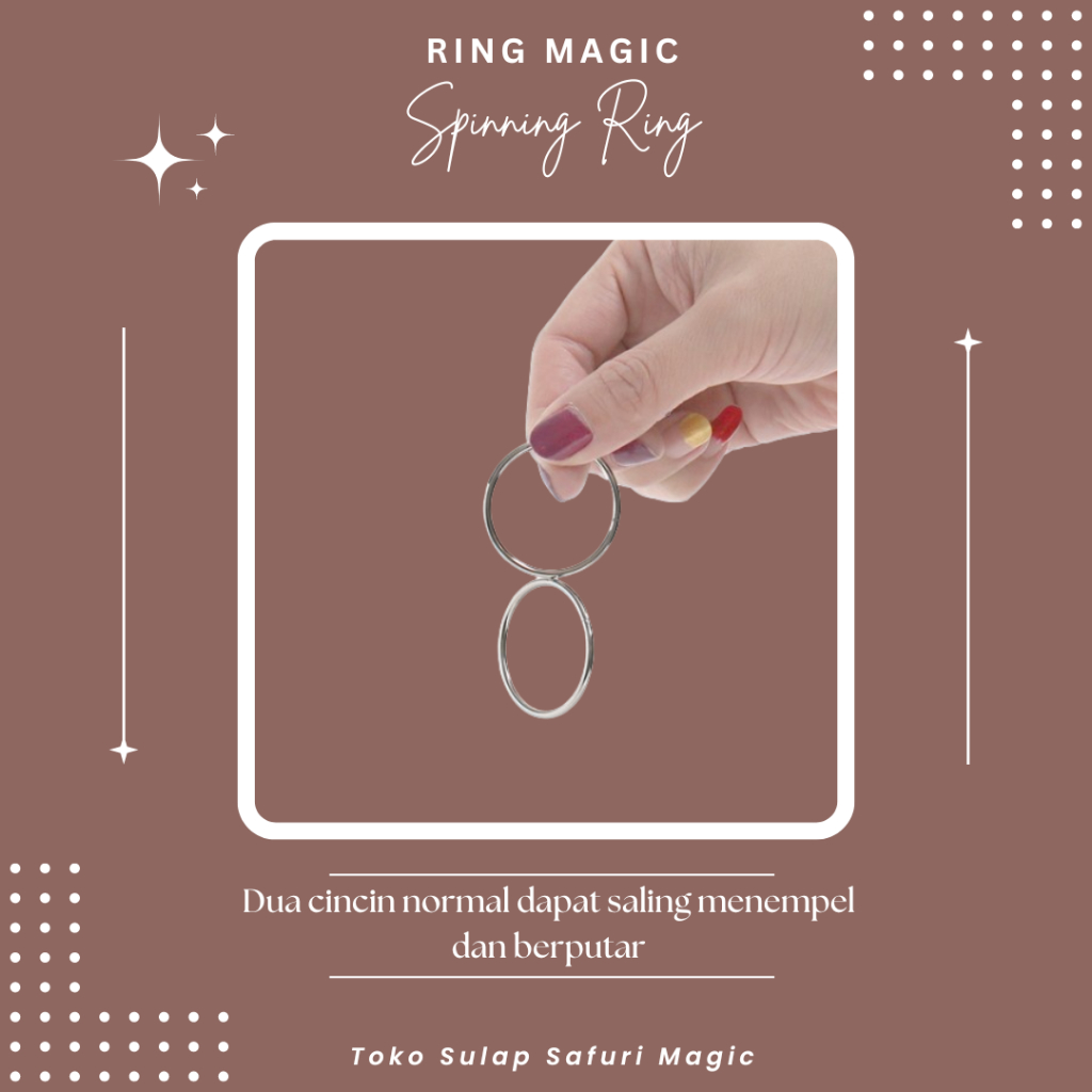 Alat Sulap Spinning Ring - Sulap Cincin - Cincin Sulap - Toko Sulap