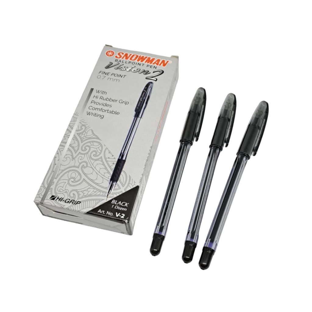 

Snowman Vision 2 Ballpoint Pen 0.7mm - Black Isi 12pcs