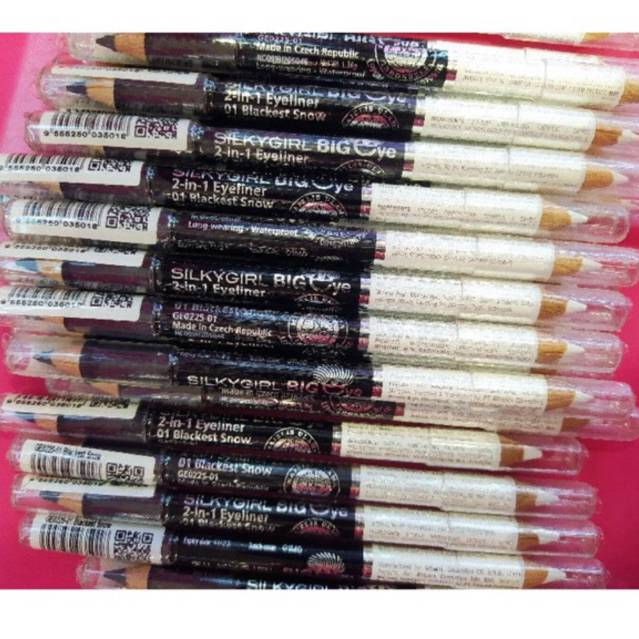 SILKYGIRL Big Eye 2in1 eyeliner / eyeliner pensil hitam putih
