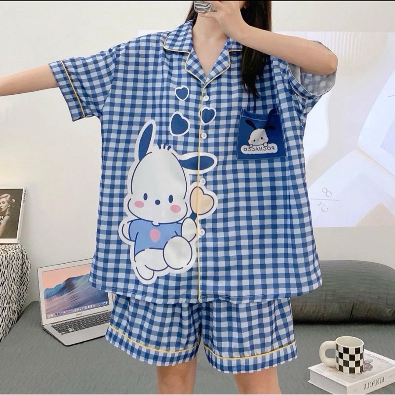 [MERCIEL.CO] - Set Piyama Happynune Reguler Hotpants Bangkok