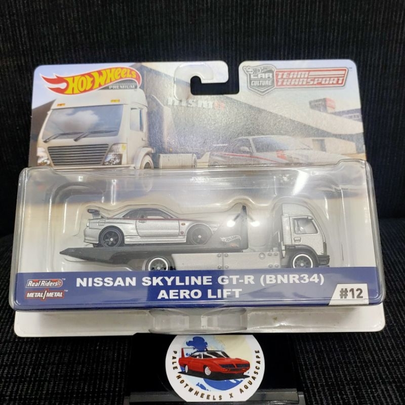 HOT WHEELS TEAM TRANSPORT NISSAN SKYLINE GT-R BNR34 AERO LIFT NISMO