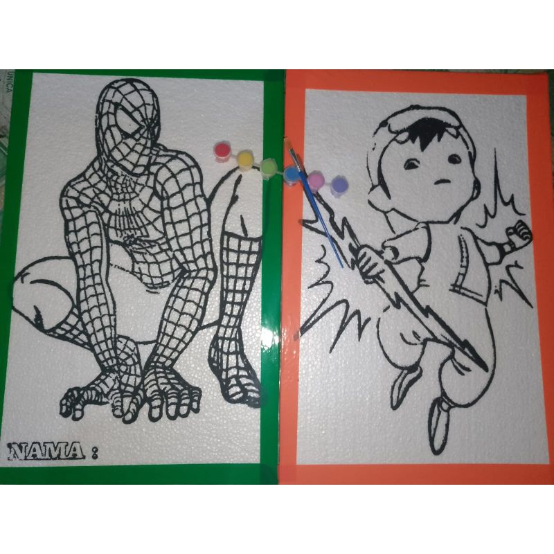 

PAKET HEMAT 2 LUKISAN+CAT+KUAS/STYROFOAM LUKIS/LUKISAN
