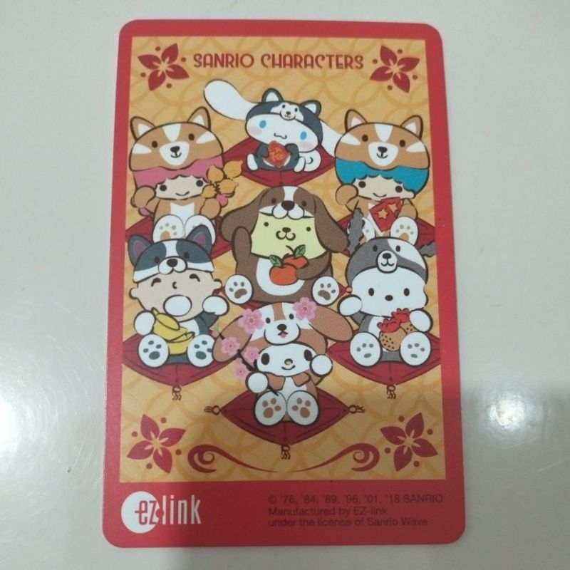 Kartu Sanrio Karakter EZ-Link Card MRT Bus Singapore EXPIRED