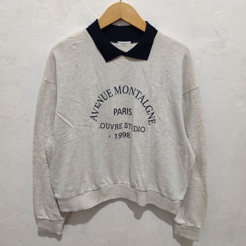RUGBY SHIRT CROP LATTE