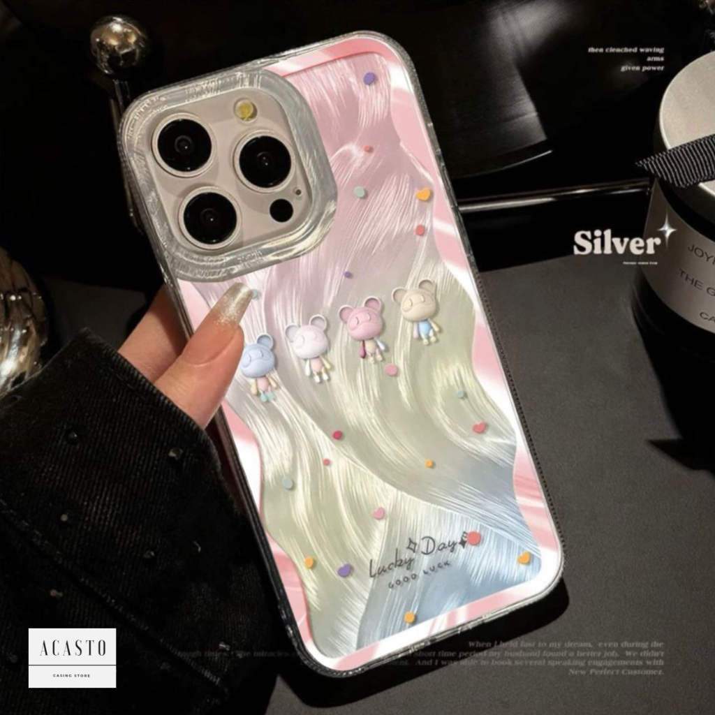 AC147 SOFTCASE CLARITY Swirl Case lucky day Hardcase Casing Hp Compatible for XIAOMI REDMI NOTE 7 8 