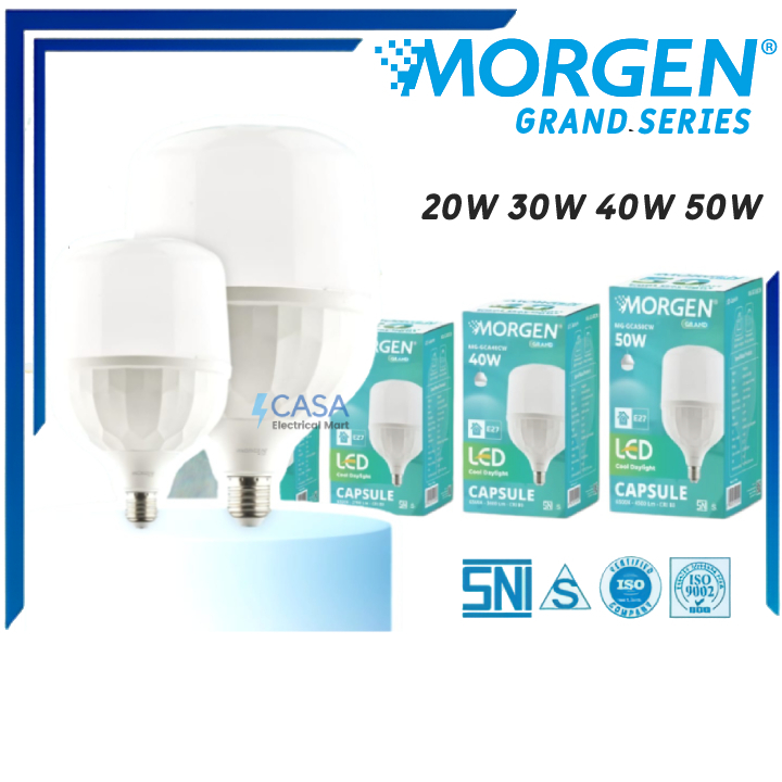 Lampu LED Capsule Morgen / LED Morgen Grand Series / Cahaya Putih / 20W 30W 40W 50W