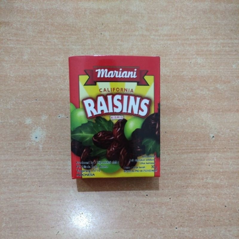 

Mariani california raisins 30 gram kismis mariani