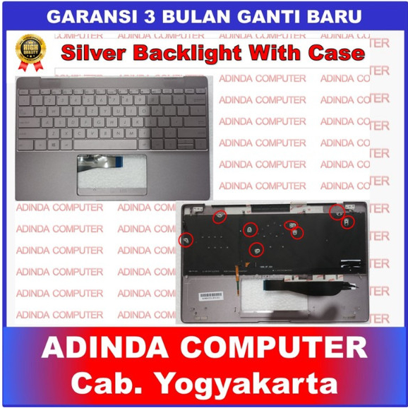 Keyboard Asus Zenbook 3 UX390 UX390u UX390CA UX390uak - Silver Frame