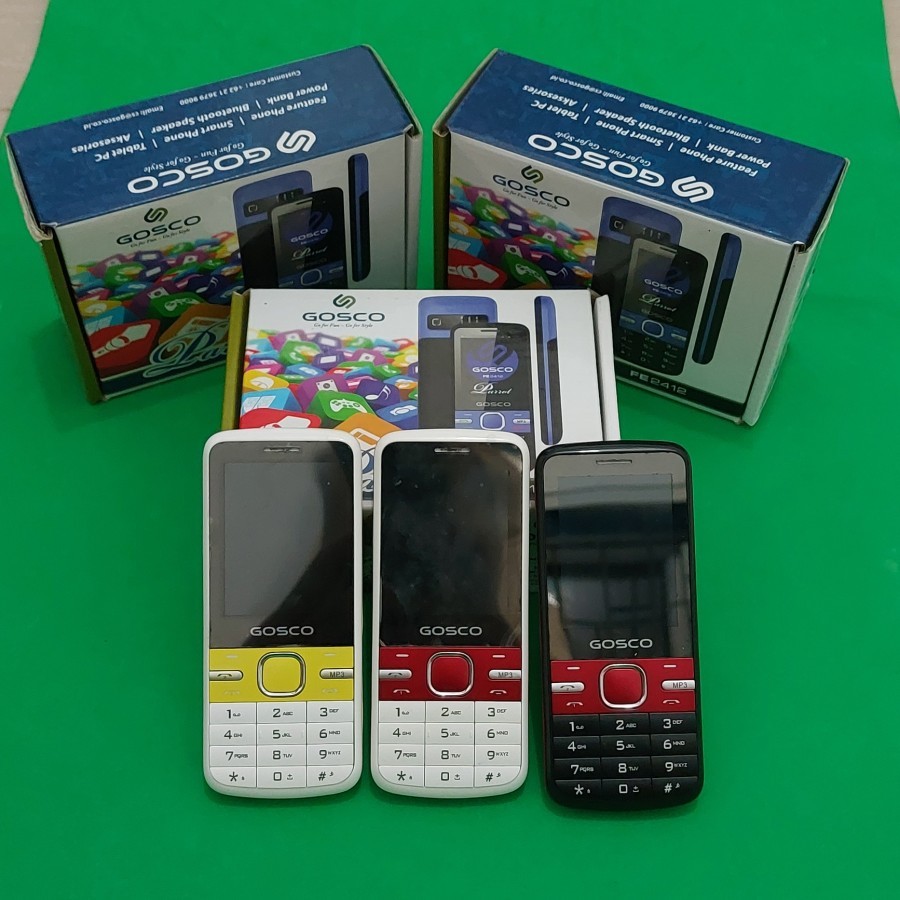 hp tombol gosco parrot feature phone [ lcd garis ]