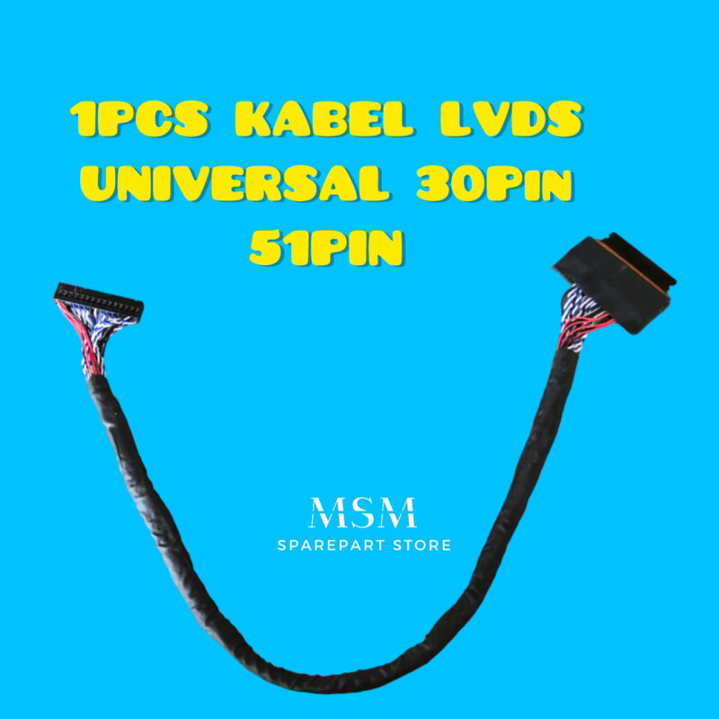 1PCS KABEL LVDS UNIVERSAL 30PIN 51PIN