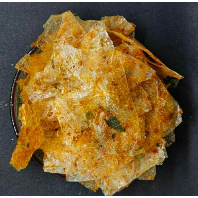 

Kripik Kaca Pedas Daun Jeruk 500gram