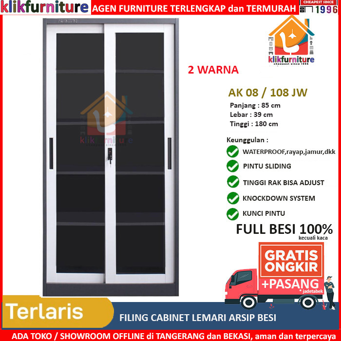 Lemari Arsip Besi Sliding Geser SM 08 / 108