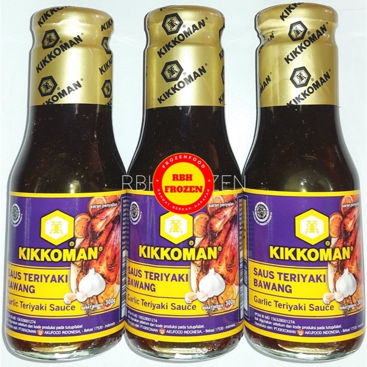 

Kikkoman Saus / Saos Teriyaki Bawang /Garlic Teriyaki Sauce 300 Gr