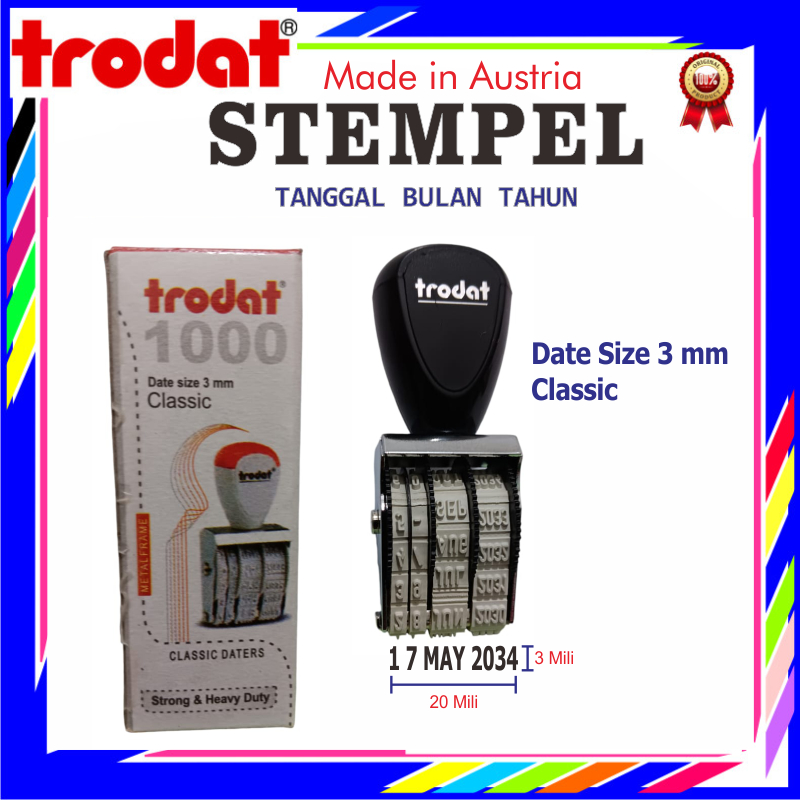 

STEMPEL TANGGAL BULAN TAHUNTRODAT 1000 CLASSIC