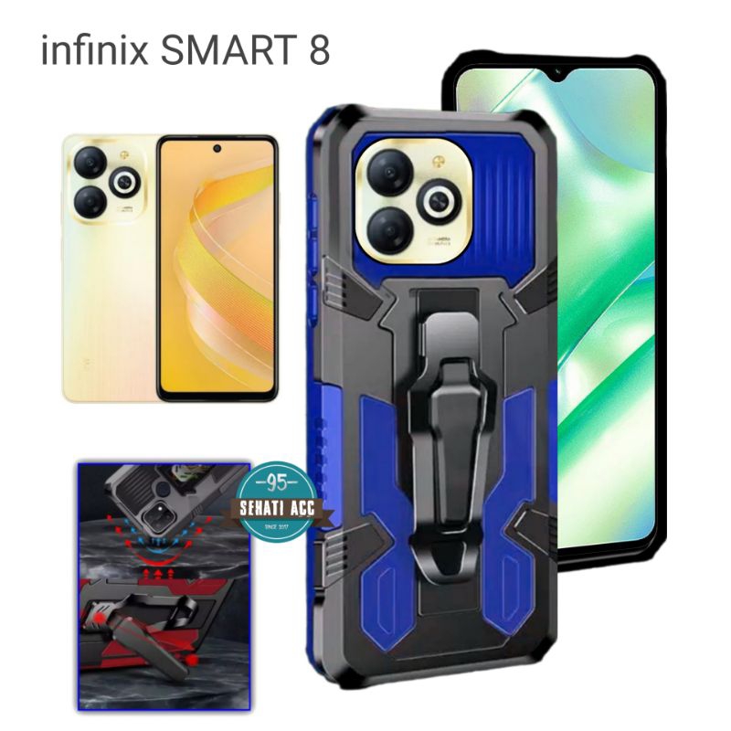 Casing Robot INFINIX SMART 8 case i kristal Softcase robot