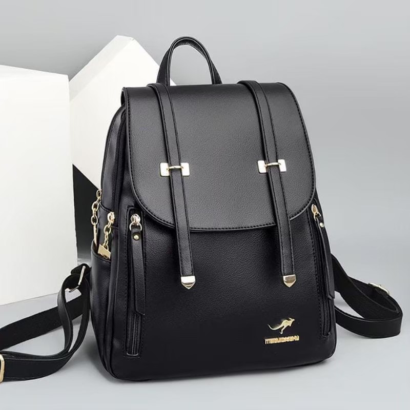 Tas Ransel Wanita Kulit Pu Leather Tas Ransel Kerja Backpack Tas Fashion Wanita Tas Gendong Wanita