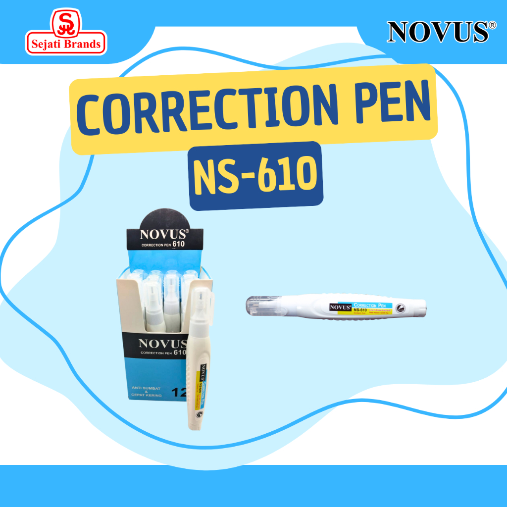 

Novus Correction Pen/ Tip Ex NS-610 5 ml/ Tip ex Cair Mini Per Pcs