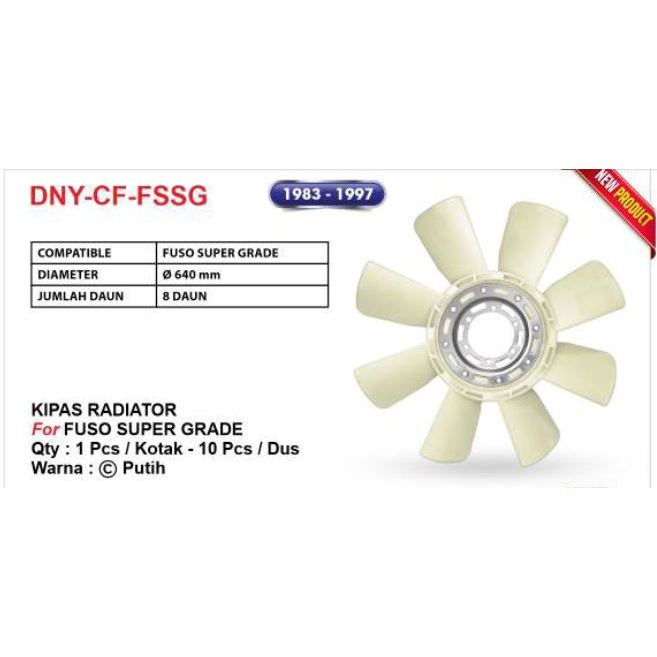 DNY Kipas Radiator Mobil Radiator Fan untuk Truk Fuso Super Grade