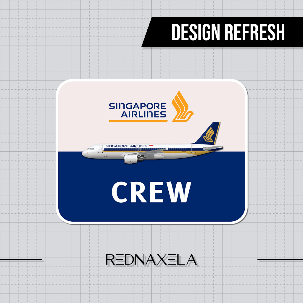 

Stiker Vinyl Singapore Airlines Card Model Crew Sign Sticker